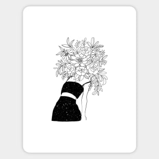 Floral Woman Sticker